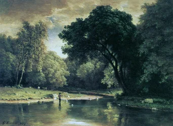 Vissen in een stroom, 1857